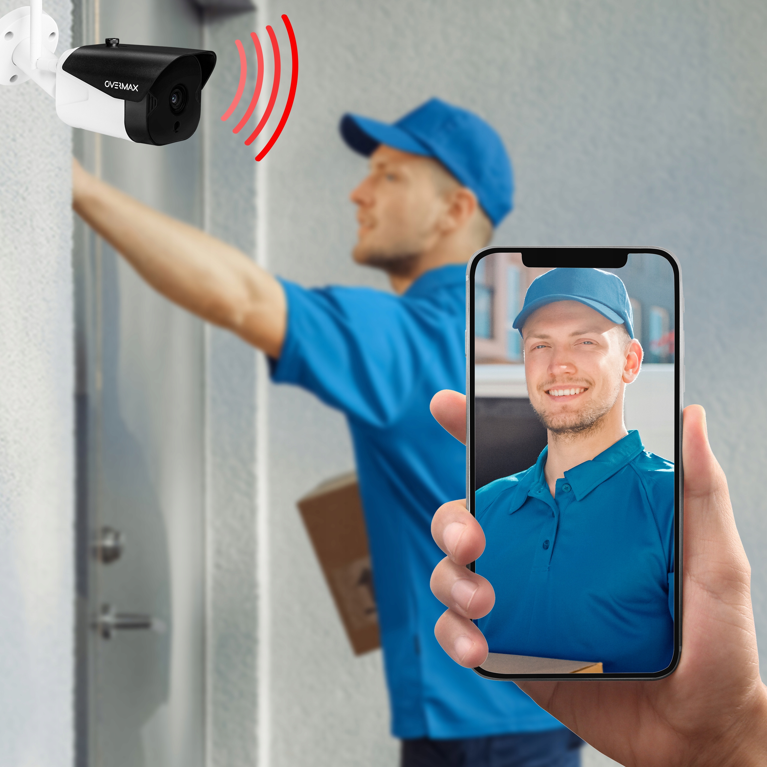 KAMERA ZEWNĘTRZNA OBROTOWA WIFI 2,5K IP65 3,6mm GŁOŚNIK MIKROFON WYPRZEDAŻ Model OV-CAMSPOT 4.7 PRO