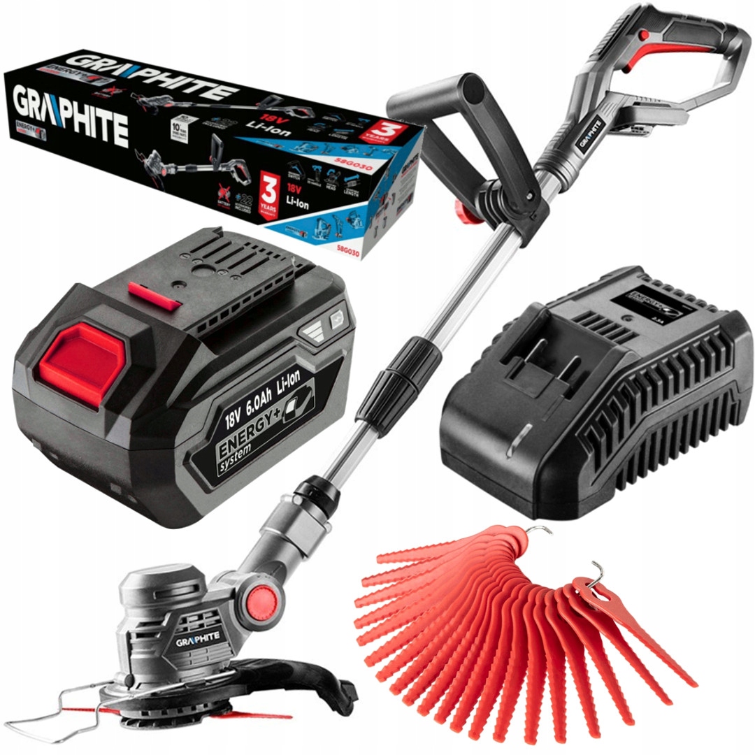 

Graphite Podkaszarka Akumulatorowa Kosa 18V 6Ah E+