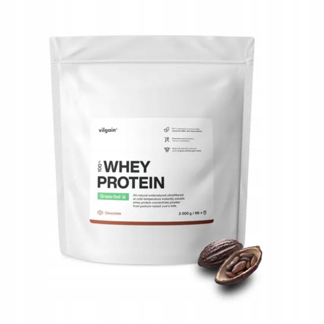 Vilgain Protein Grass-Fed Whey Protein 2000 g Chocolade Hazelnut