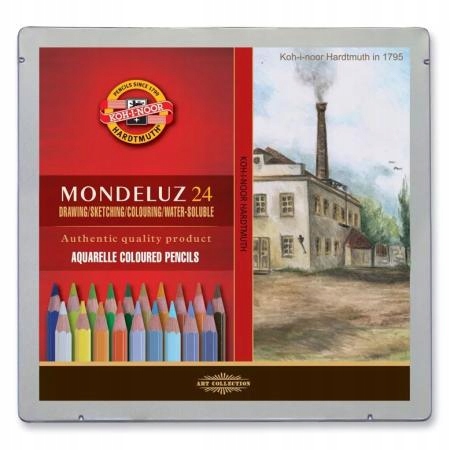 Koh-i-Noor 3724 Akvarelové pastelky 24ks Mondeluz krajina