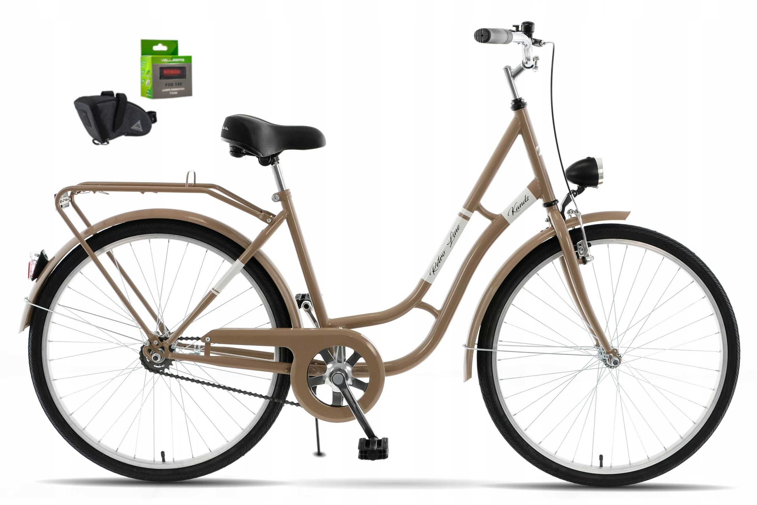 Rower Damski Miejski 26 Kands Laguna Retro Kawowy