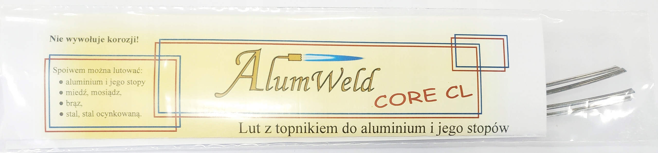 

A04M Core CL. Lut do Aluminium. Spoiwo z topnikiem