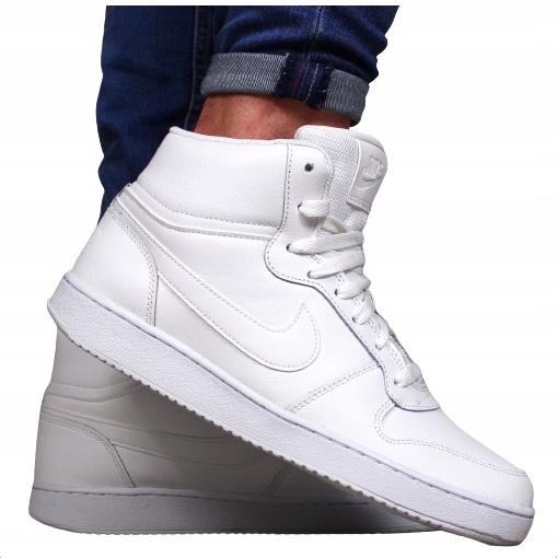 Nike pánské kožené Zimní boty Bílé vysoké kožené sportovní boty