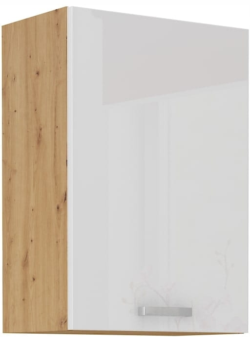 Horní Kuchyňská Skříňka 50x72 Bílý Lesk Přední Strana Mdf