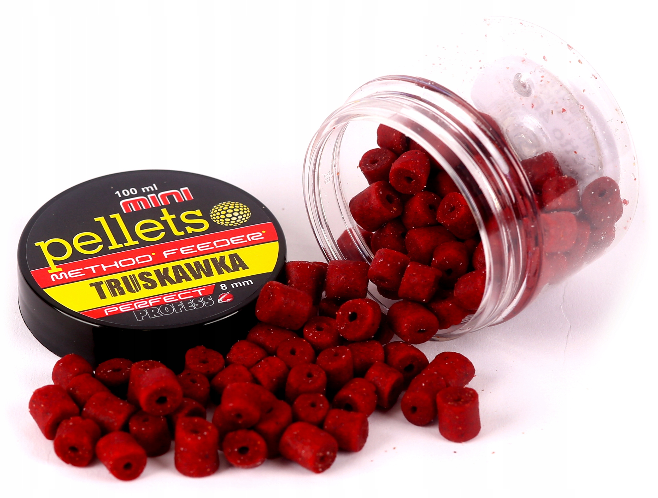 Pellet haczykowy Profess Method 8mm- Truskawka
