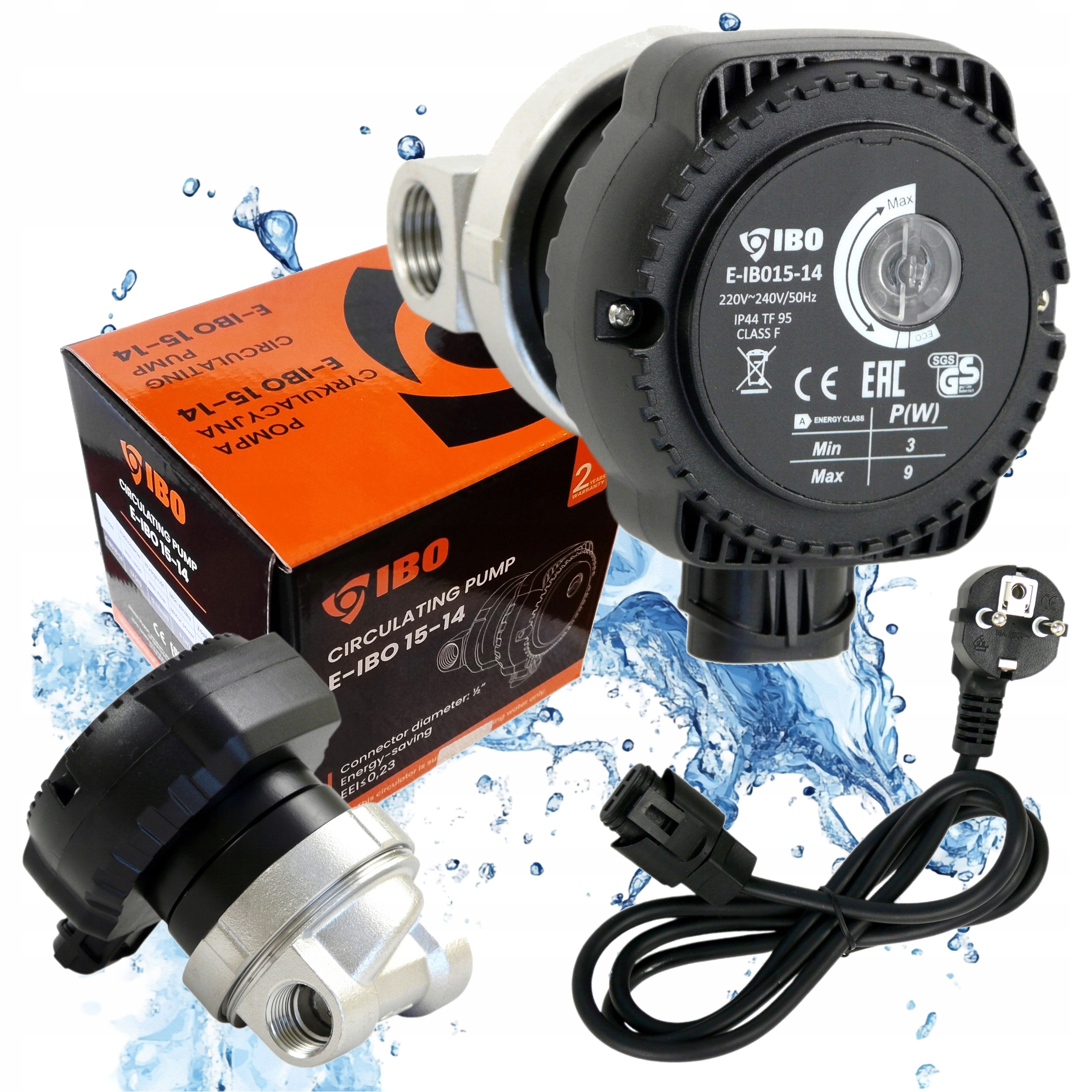 Cirkulačná Pumpa Na Teplú Úžitkovú Vodu, Energeticky Úsporná, E-ibo 15-14