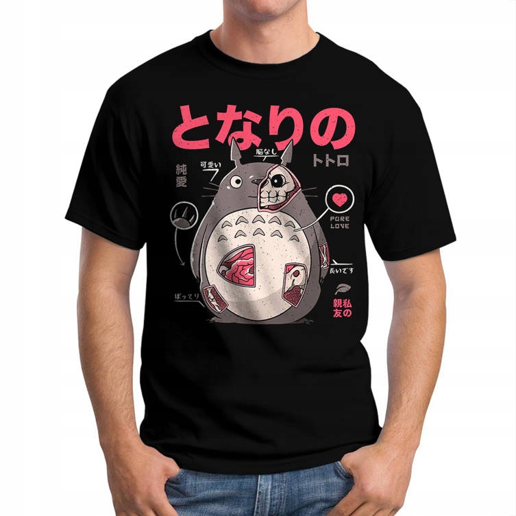 

Koszulka Męska Anime Anatomia Totoro L