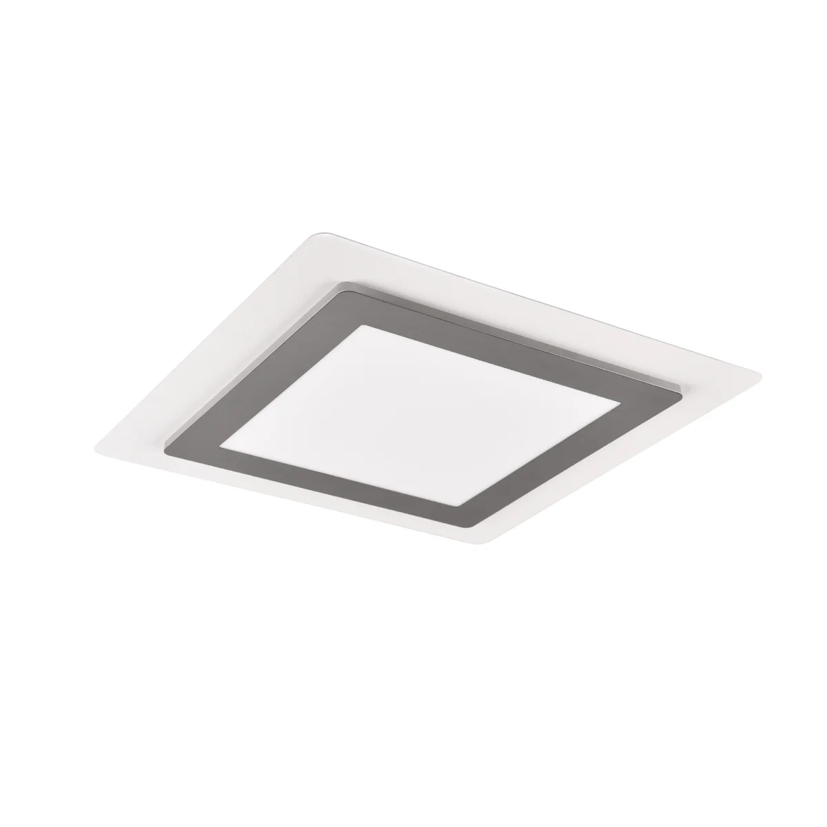 Stropné Svietidlo s diaľkovým ovládaním 45 cm strieborný, štvorcový, 3 farby Trio