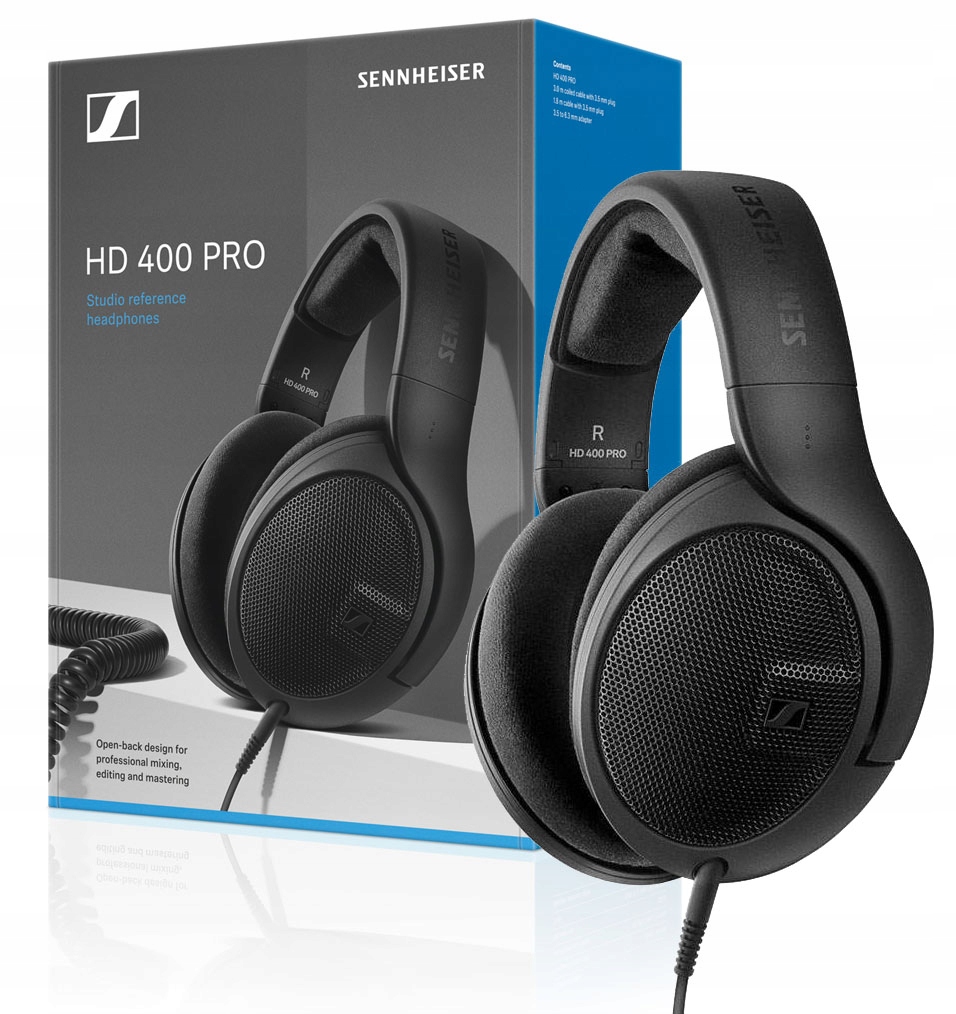 Slúchadlá Sennheiser Hd 400 Pro 110 dB 120 Ohm 6-38000 Hz Adaptér 6.3 mm
