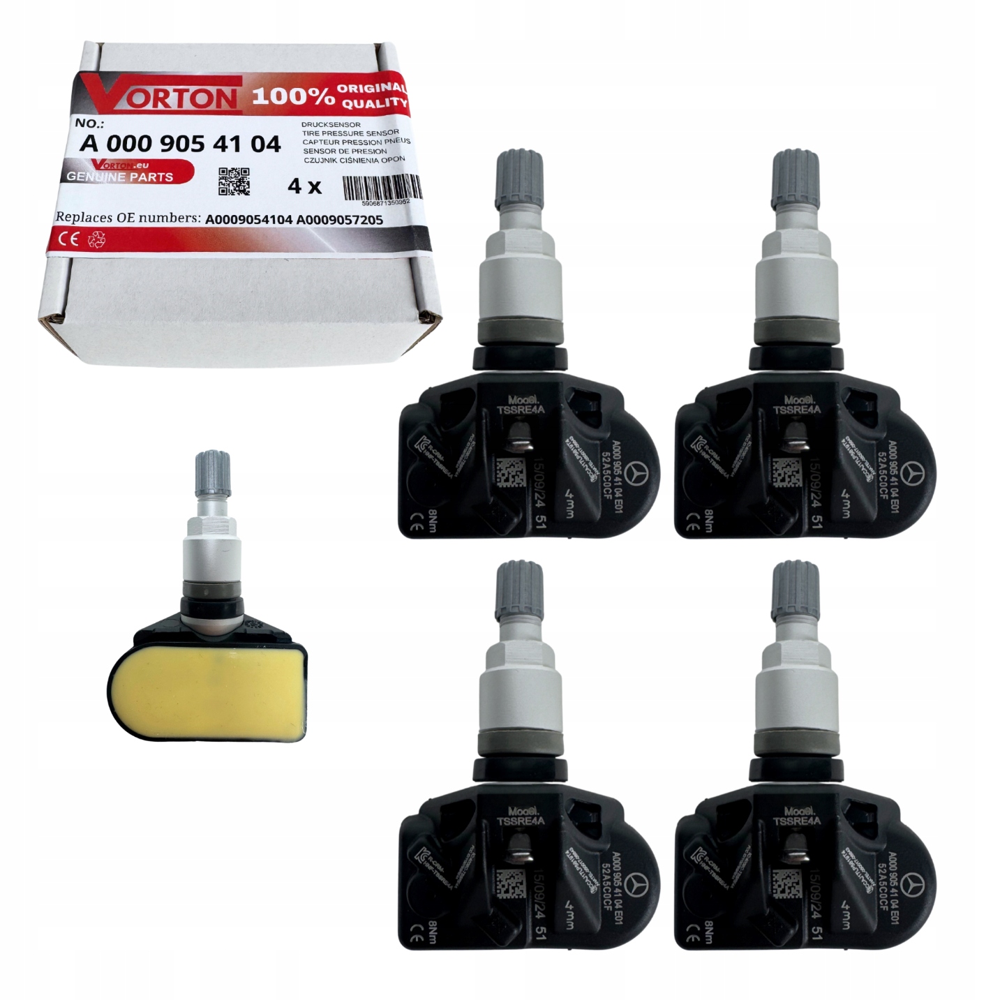 4X Senzor Tlaku Pneumatikách Snímače Mercedes Eqv Eqa H243 Eqb X243 Amg