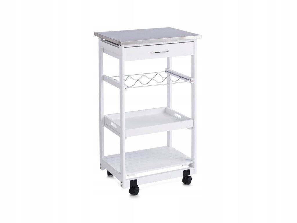 Kuchynský vozík v bielej farbe na servírovanie pokrmov, 82x47x37 cm, Zeller