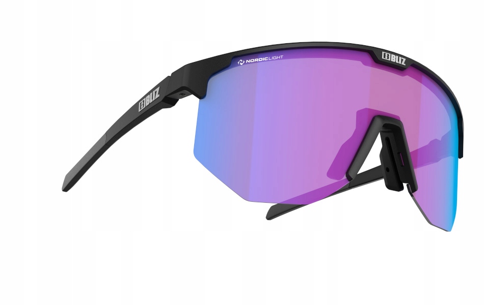 Brýle Bliz Hero BLACK/Nano Optics Nordic Violet v modrém provedení, velikost 2
