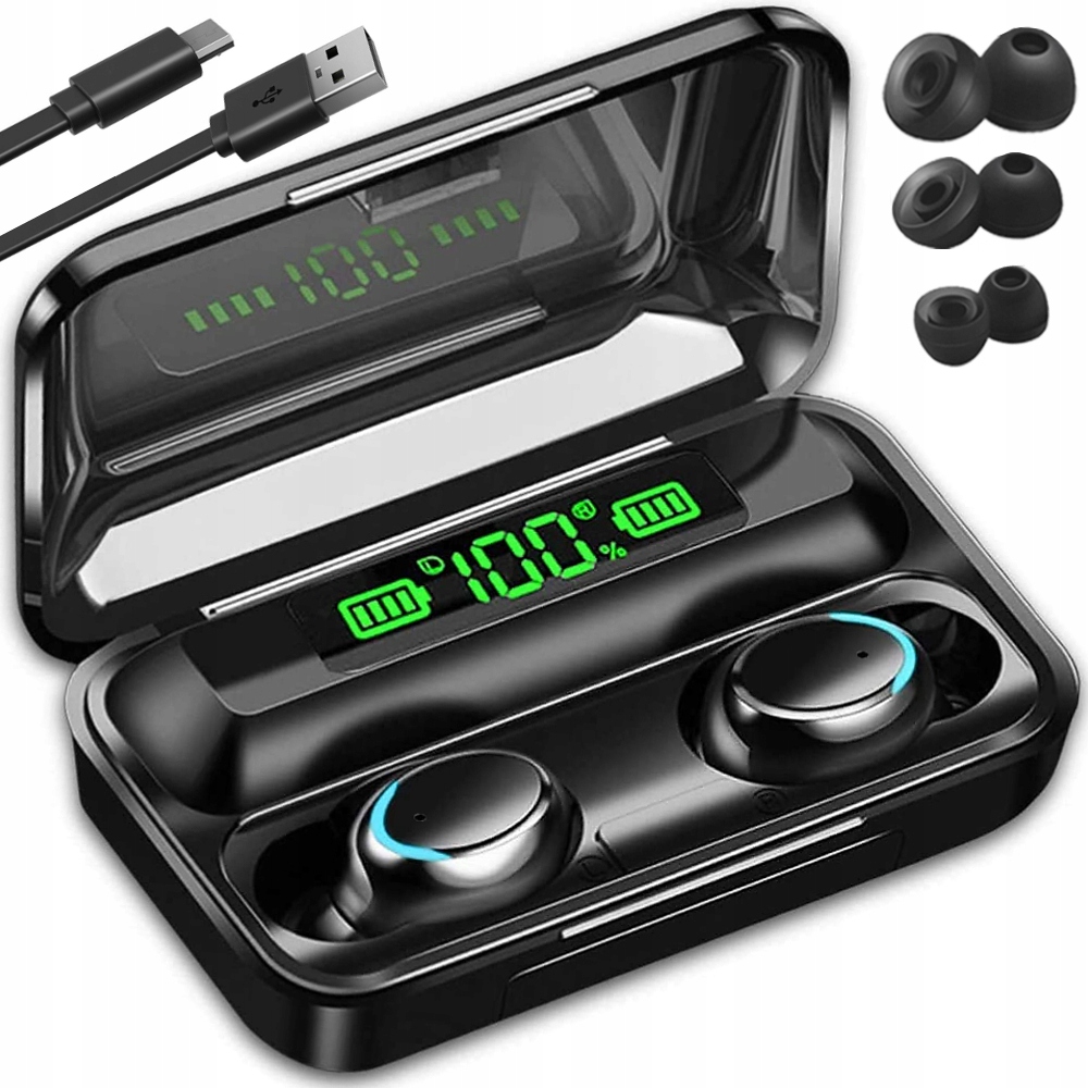 SŁUCHAWKI BEZPRZEWODOWE POWERBANK BLUETOOTH 5.0