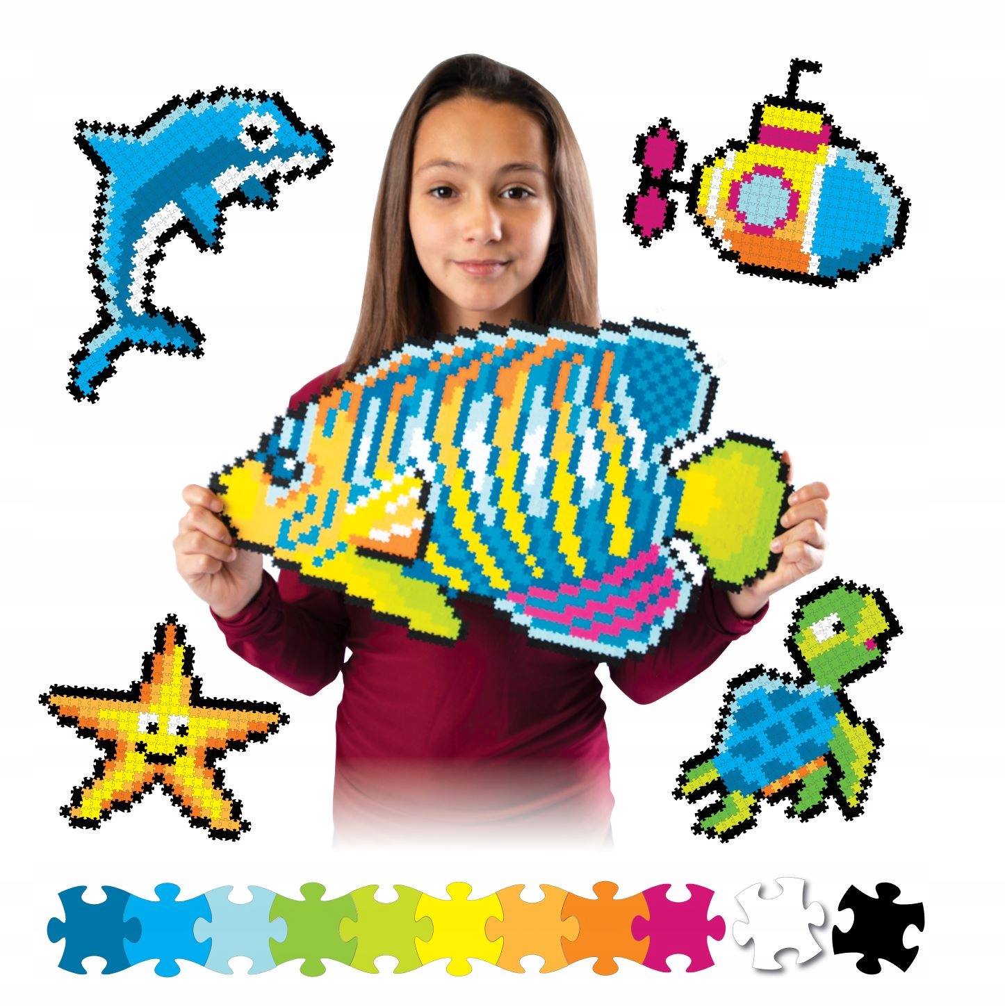 

Puzzelki Pixelki Jixelz. Pod Wodą. 1500 elementów