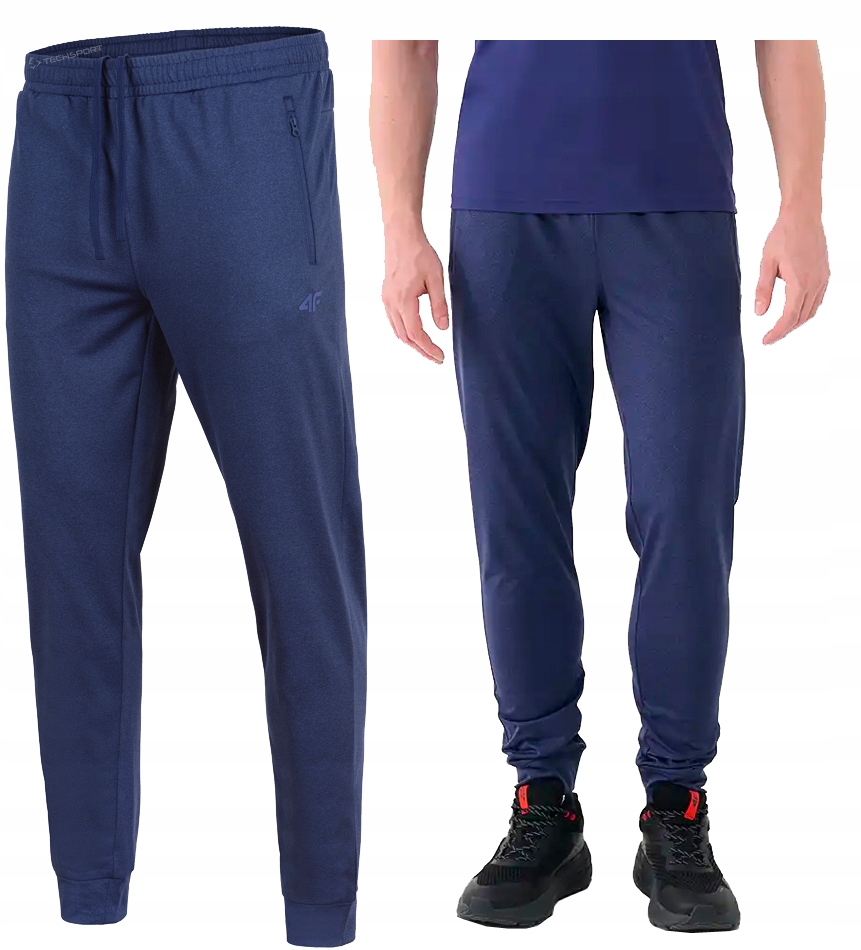4F Męskie Spodnie Treningowe Sportowe Zamki rozm L