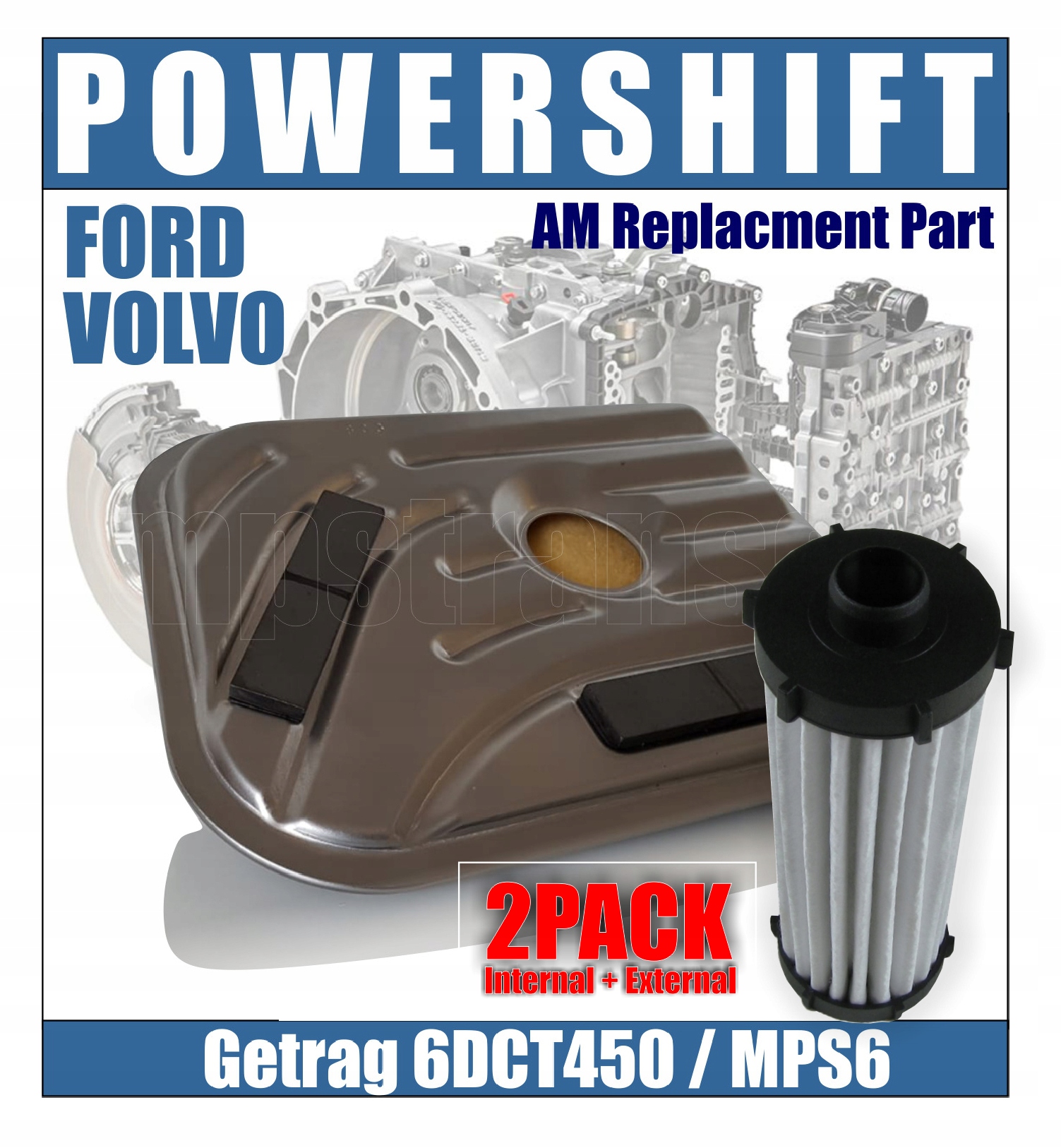 FILTRY skrzyni biegów 6DCT450 MPS6 Powershift