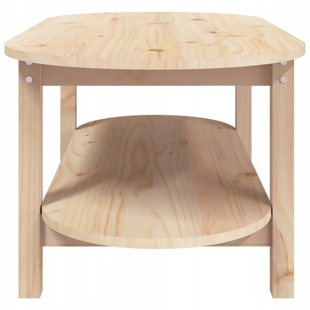 Stolik kawowy drewniany sosnowy 110x55 cm, naturalny Typ stolik kawowy
