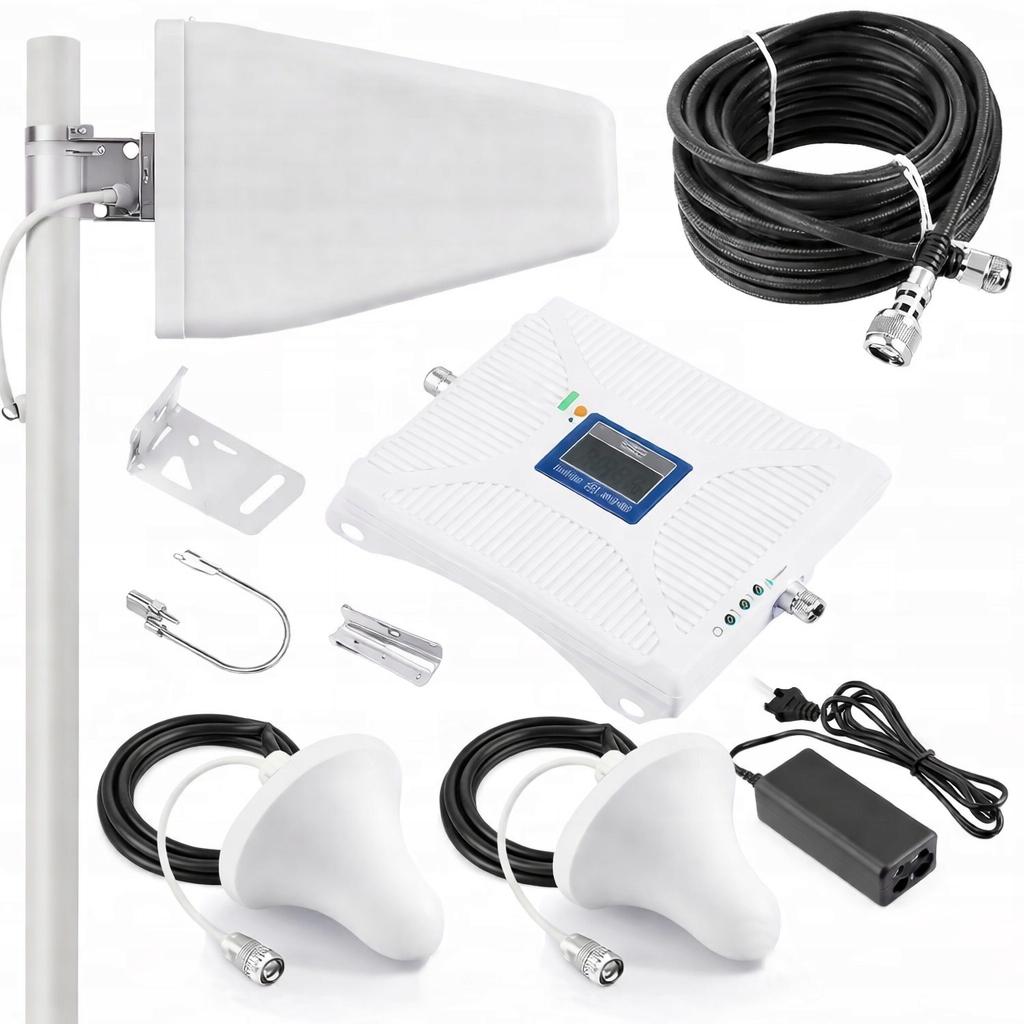 Zesilovač signálu Gsm Lte 4G 3G Repeater Booster Anténa Sada 3 antén