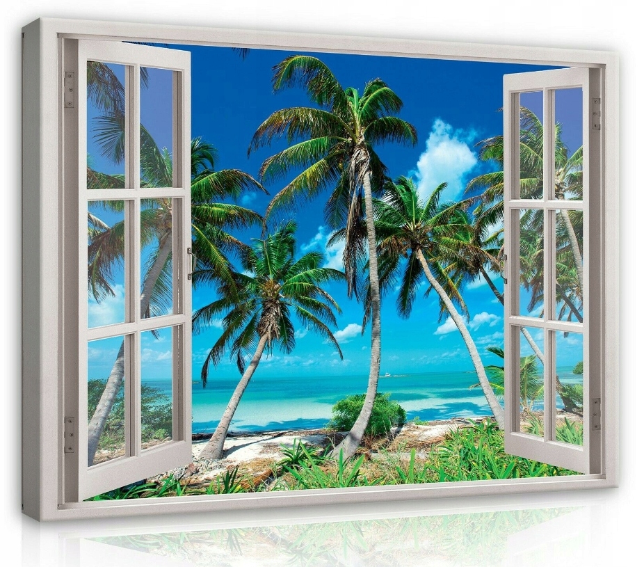 Obraz 100x75 Tropické pláže moře oceán palmy léto relaxace krajina