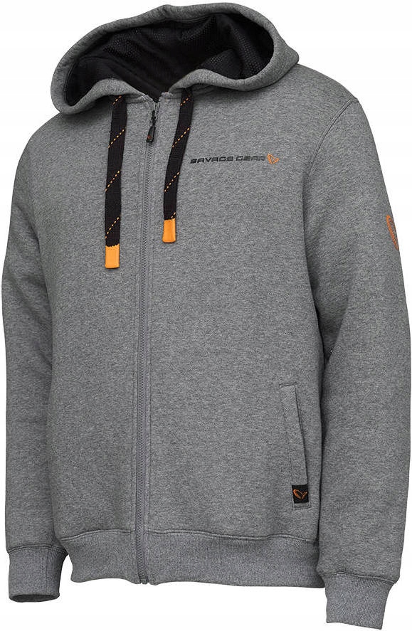 

Bluza Savage Gear Classic Zip Hoodie Grey XL Zamek