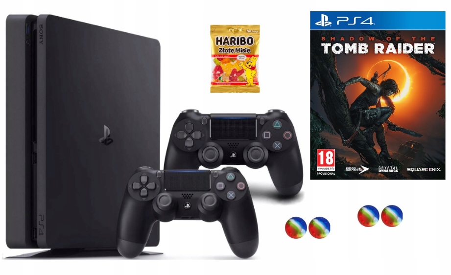Konsola Sony PS4 Playstation 4 Slim 1TB+2xPAD+GRA