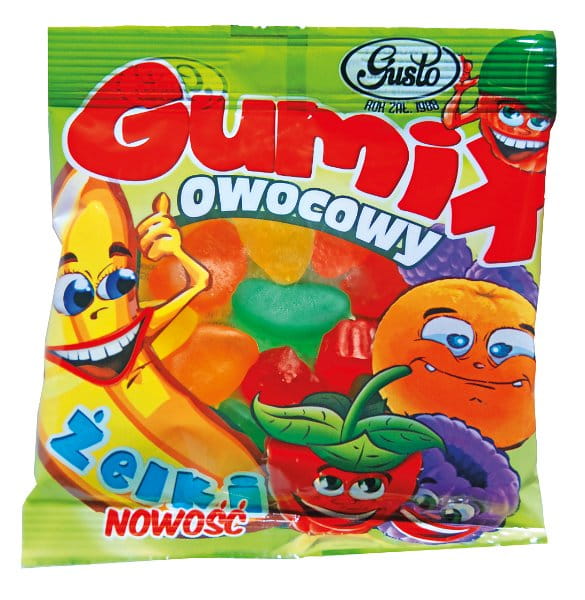 ŻELKI KOLOROWE OWOCOWE GUMIX 80g POLSKI PRODUCENT