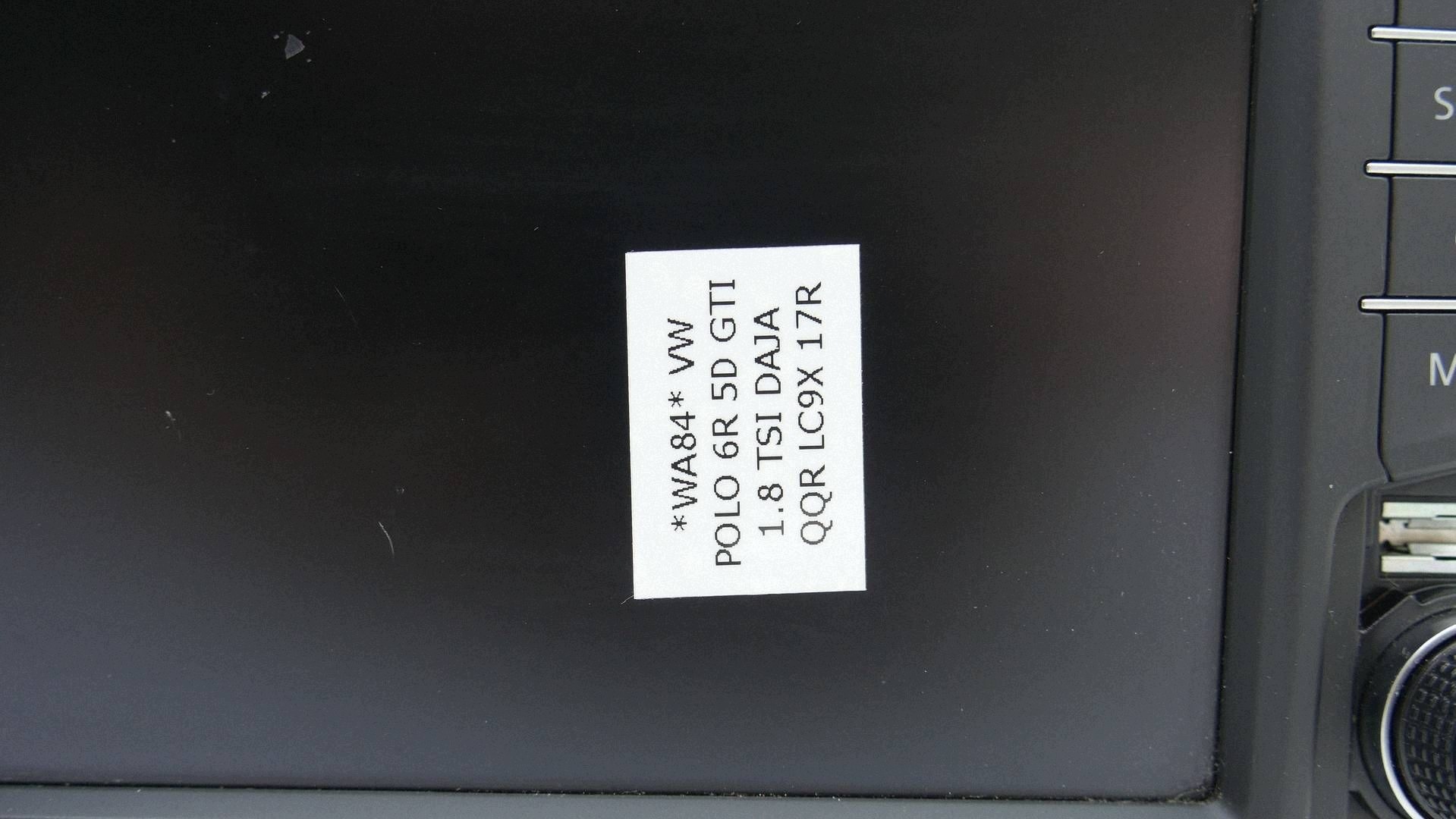 RADIO navigation NAVI EKRAN display VW POLO 6C 6C0919603