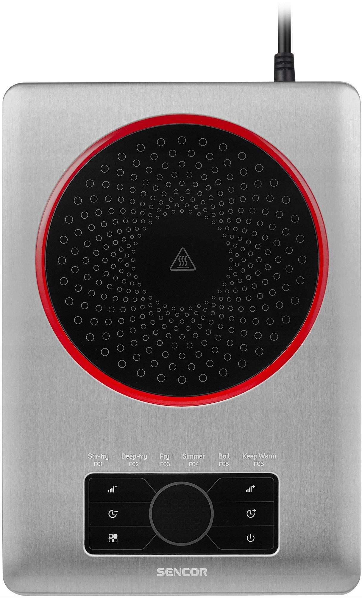 KUCHENKA ELEKTRYCZNA JEDNOPALNIKOWA CERAMICZNA SENCOR 1500 W 19 CM SOLIDNA Model SCP 5010SS