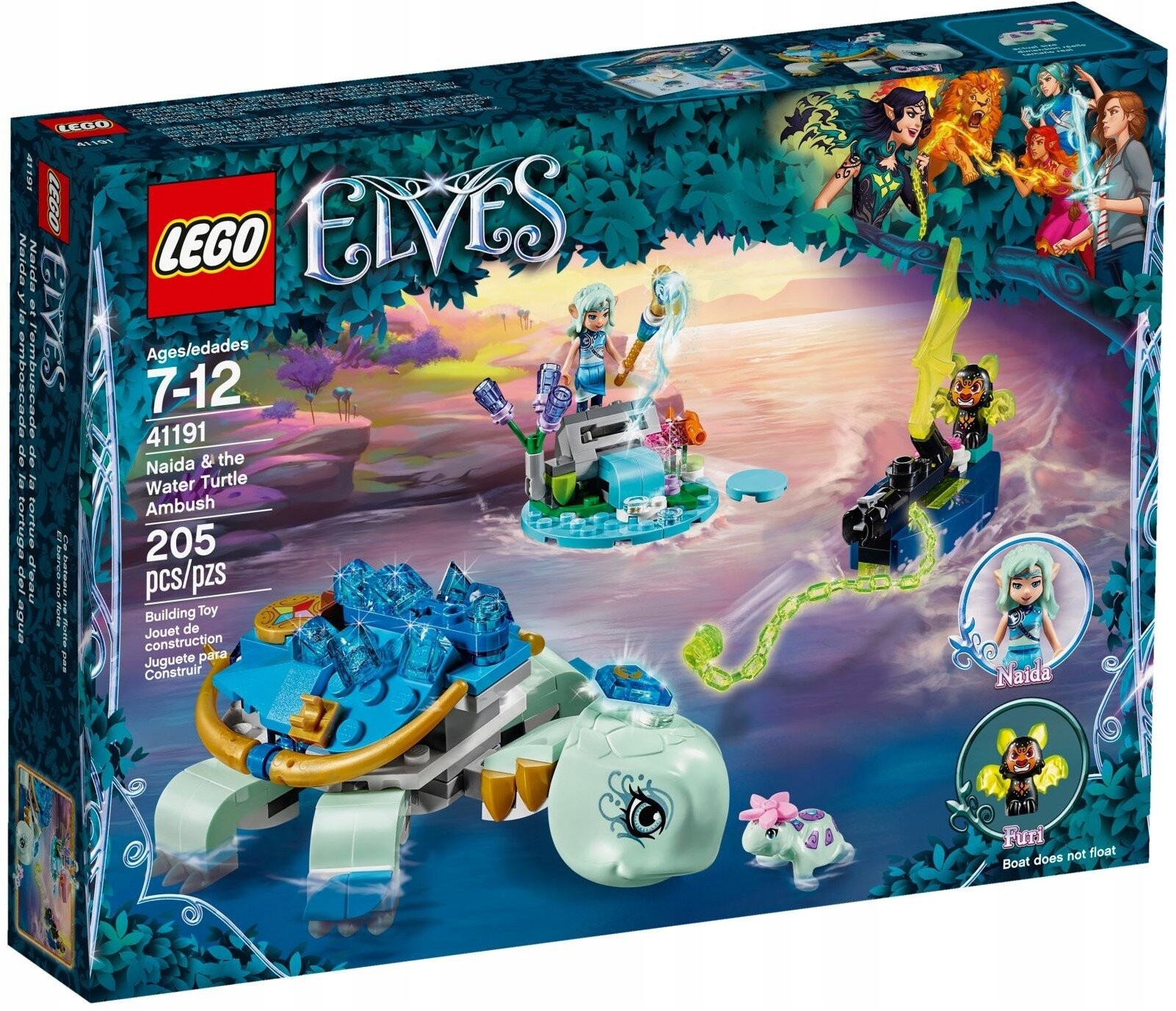 Lego Elves 41191 Naida a přepad na vodní želvě Nové