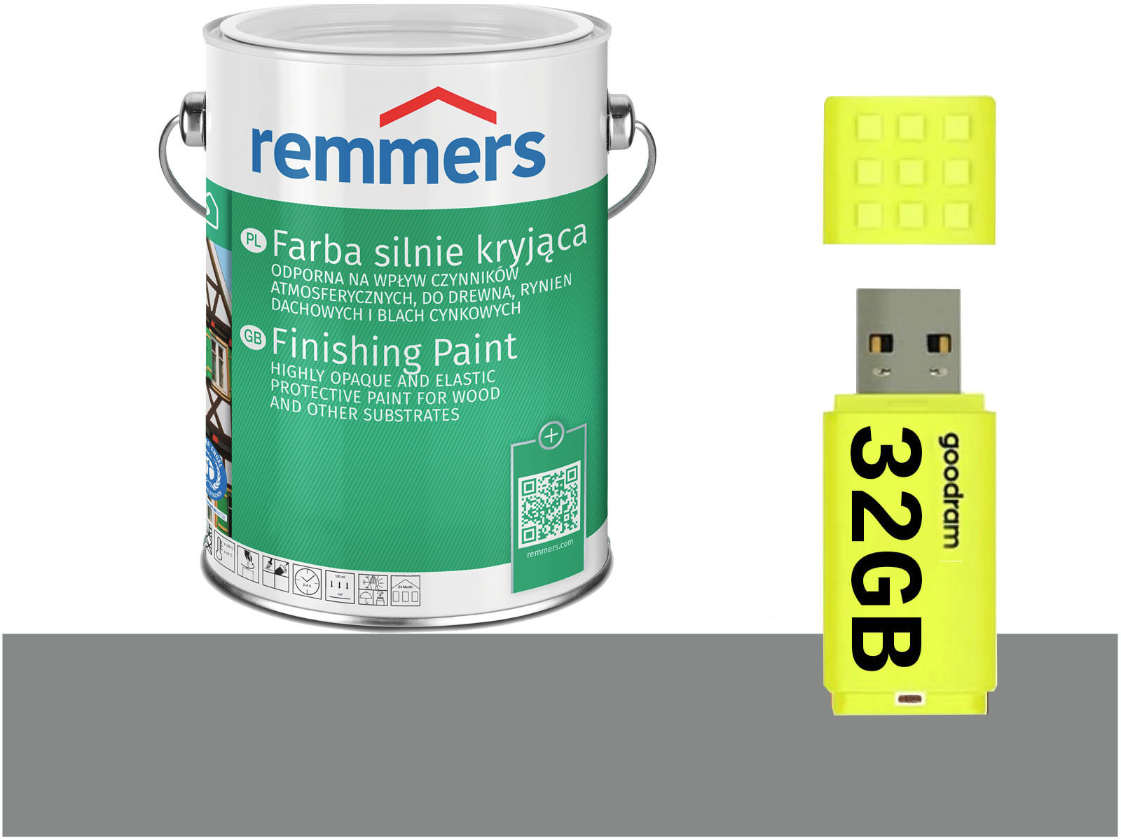 Remmers krycí barva na dřevo Tmavě Šedá 0,75L