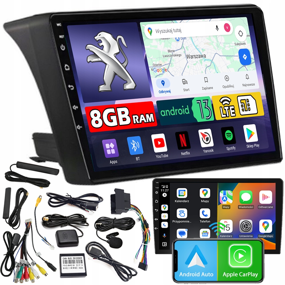 Autorádio Ncs ZQ9 Peugeot Boxer 2 2006-2014 Android 8GB Lte