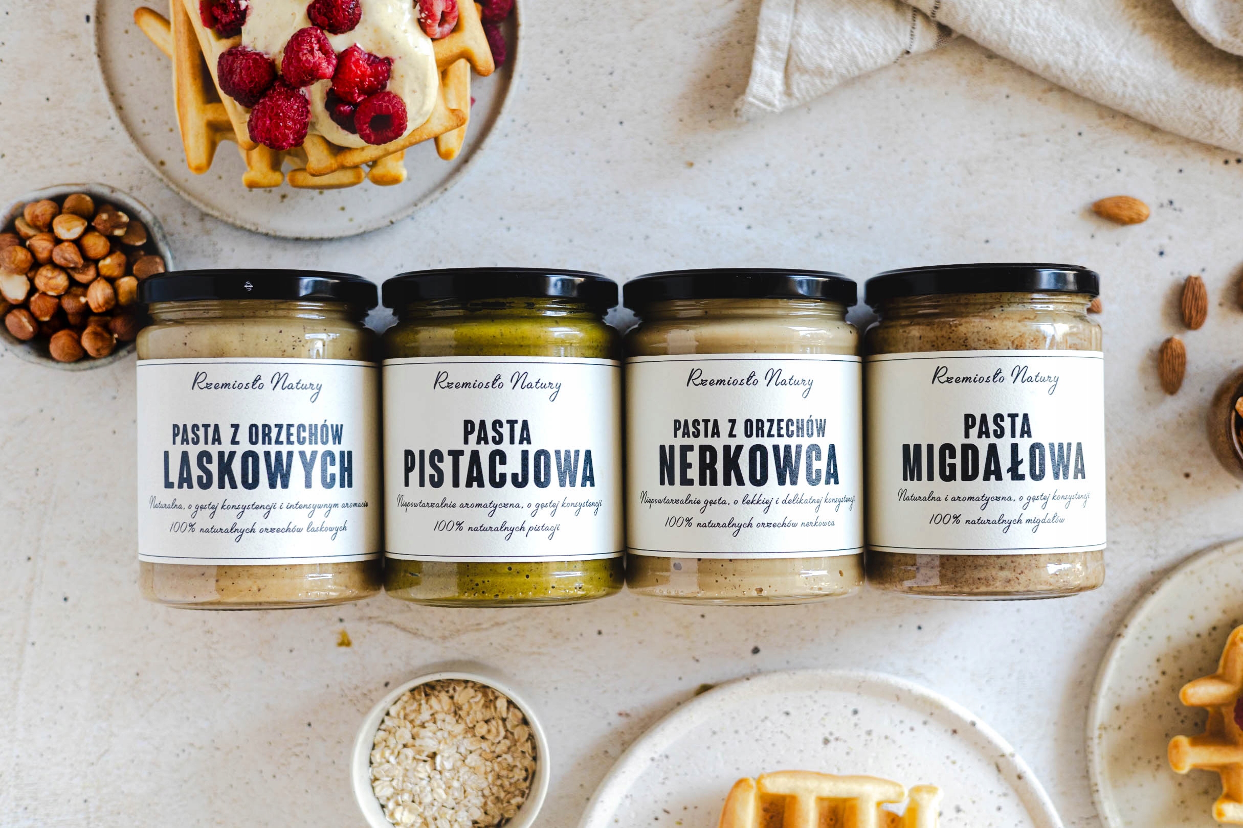 PASTA MIGDAŁOWA 100% Z MIGDAŁÓW 500g - Rzemiosło Natury Kod producenta MASŁO MIGDAŁOWE KREM MIGDAŁOWY BEZ SOLI
