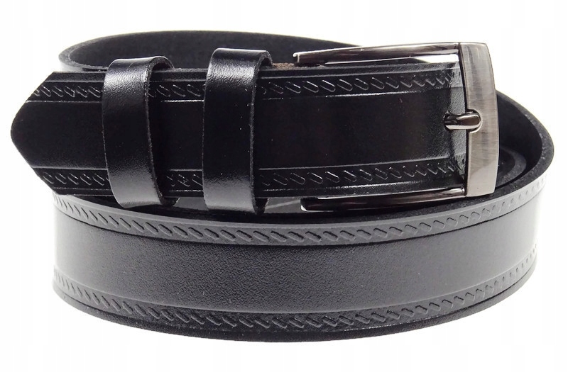 

Pasek męski skórzany Polski Klasyczny czarny 115cm