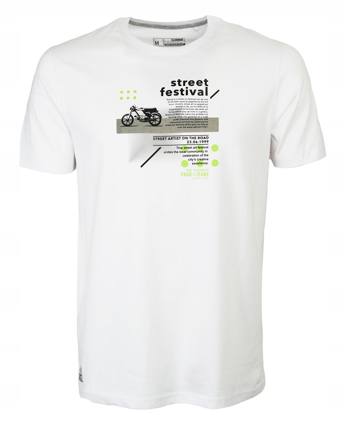 

T-shirt męski koszulka gruba bawełniana Festival