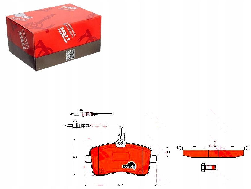 Brzdové Destičky Peugeot Přední 407 04- Se Senzorem Asistent Kolize #34