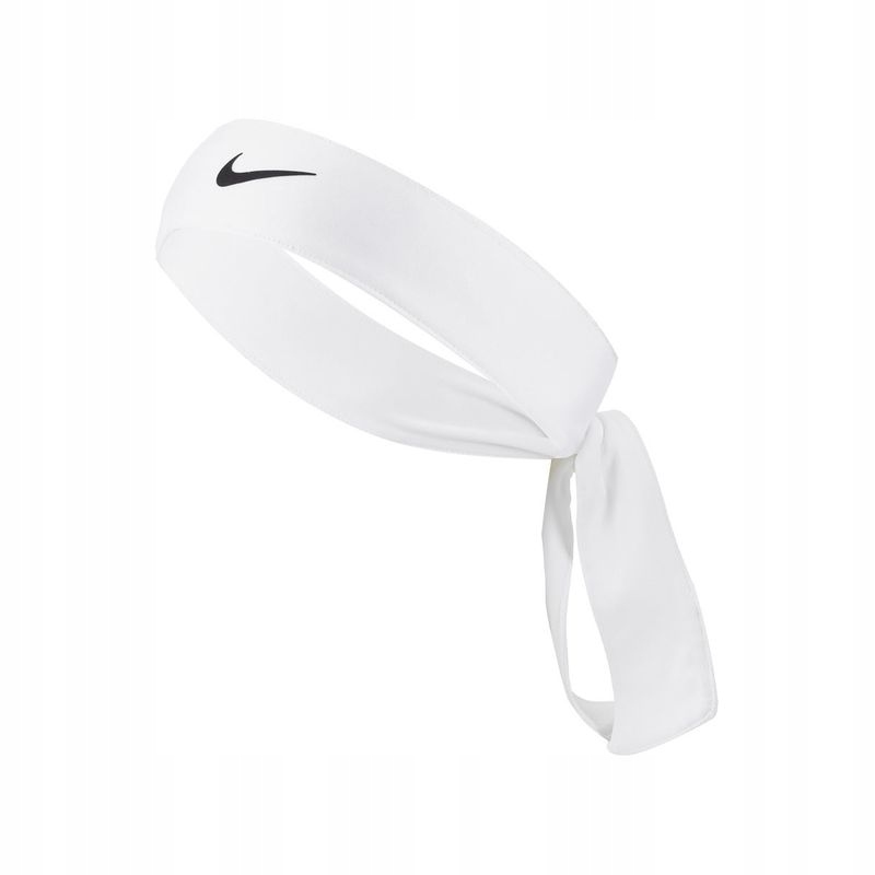 OPASKA WIĄZANA NIKE DRI-FIT HEAD TIE WOMEN WHITE