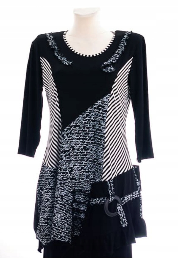 

Tunika 3DZIANINY Plus Size Czarna