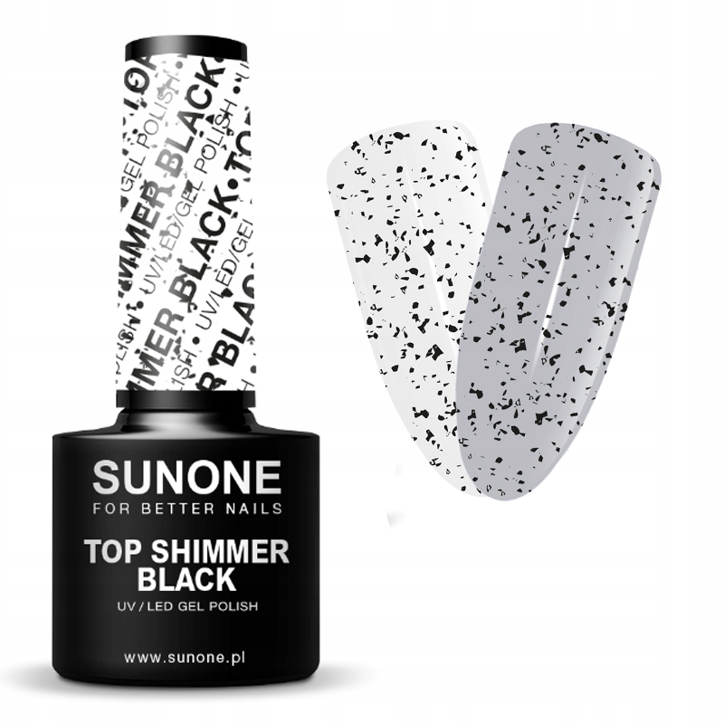 

SunOne Top Hybrydowy 5ml Z Czarnymi Drobinkami