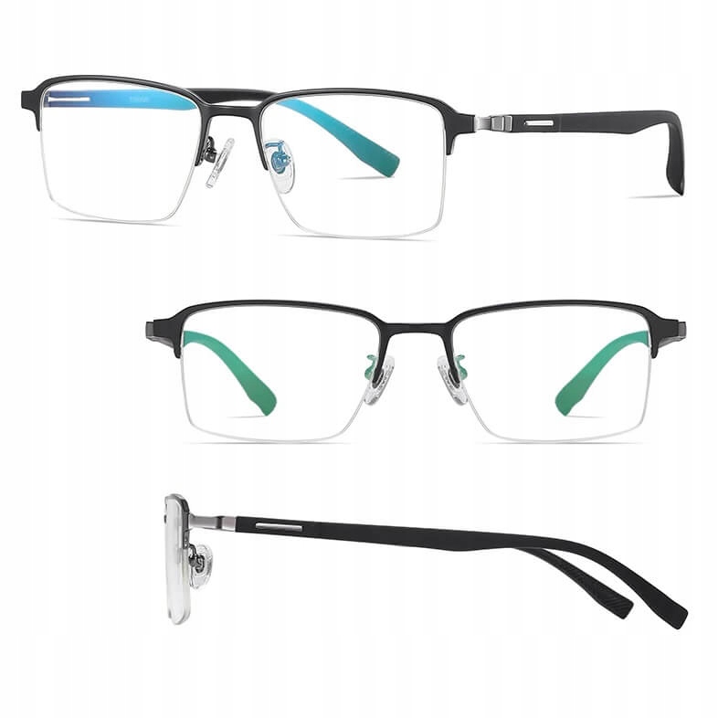 Ultralehké brýle Bez Dioptrií Titanové Blue Light pro počítač Unisexové obroučky