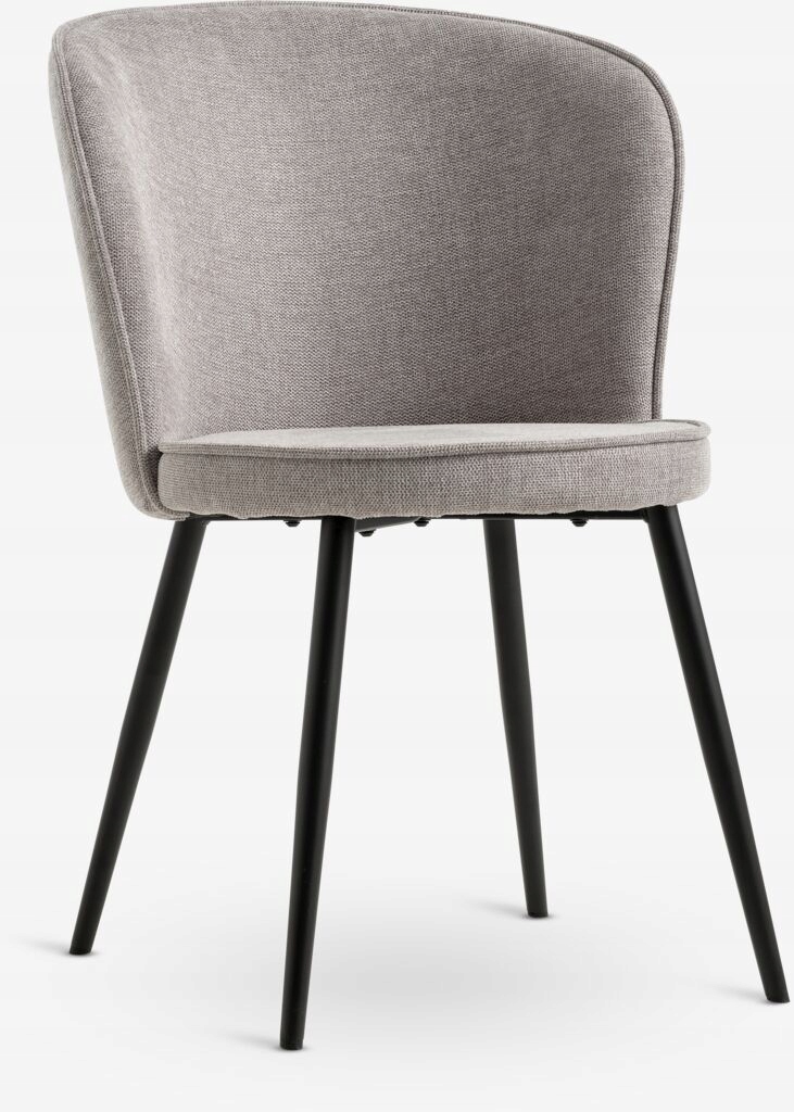 Krzesło jysk Risskov tkanina jasnoszary/czarny