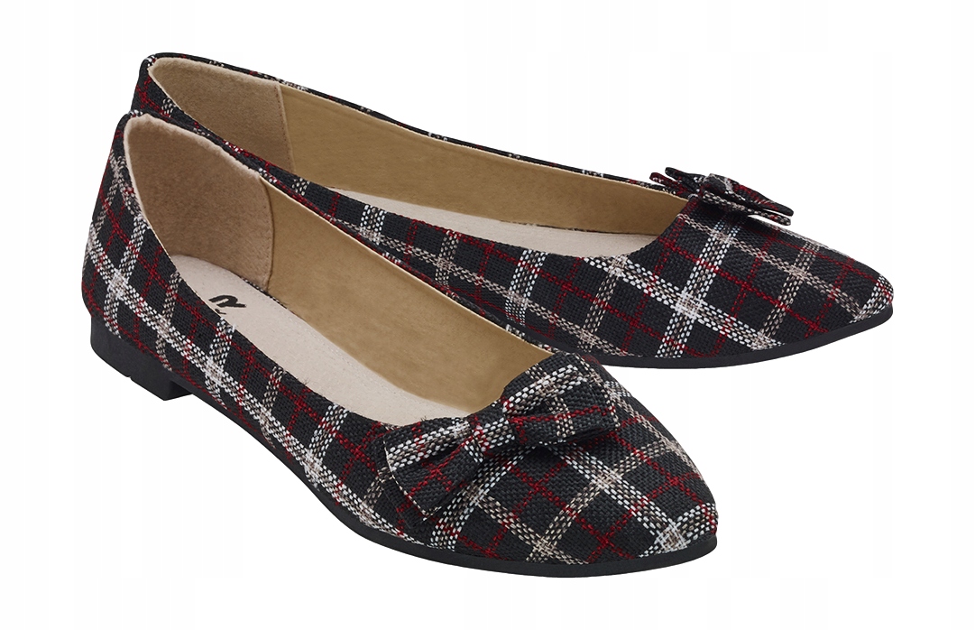 

Buty Baleriny Damskie lekkie Kratka Krata *37