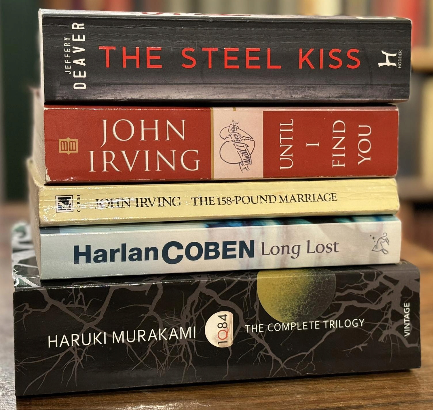 Deaver Irving Coben Murakami 5 książek po angielsku