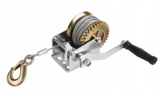 Горизонтальная канатная лебедка TOLSEN 1200lb 544kg 10m