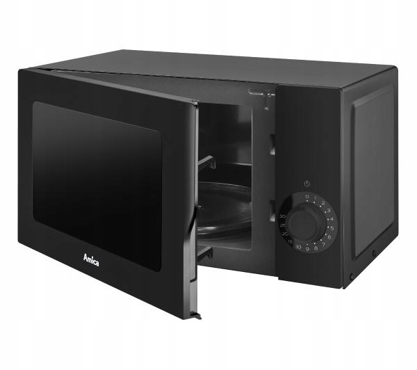 Kuchenka mikrofalowa Amica AMGF17M2B 600W 17L Timer Czarna do Podgrzewania Kod producenta AMGF17M2B
