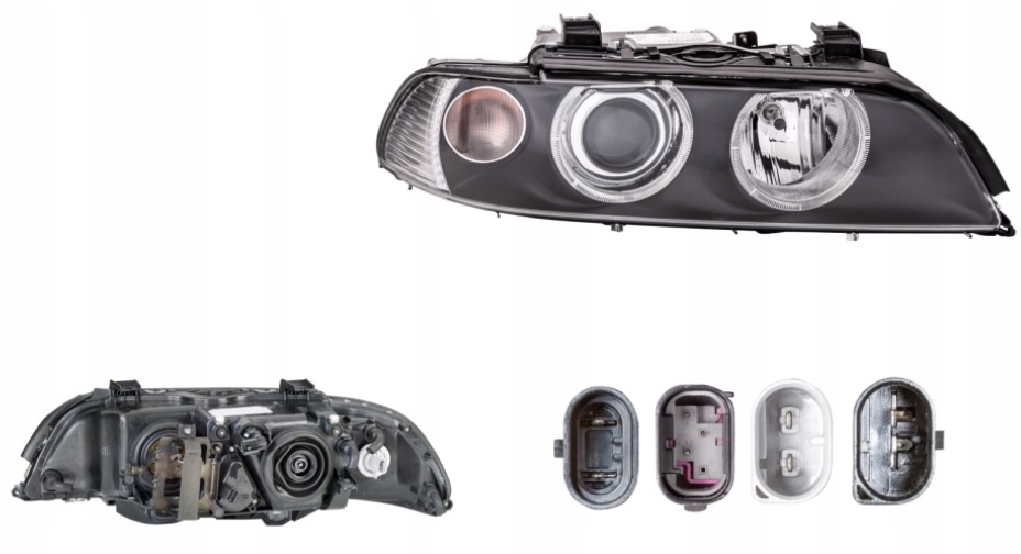 REFLEKTOR LAMPA PRAWY BMW 5 E39 00- KSENON HELLA