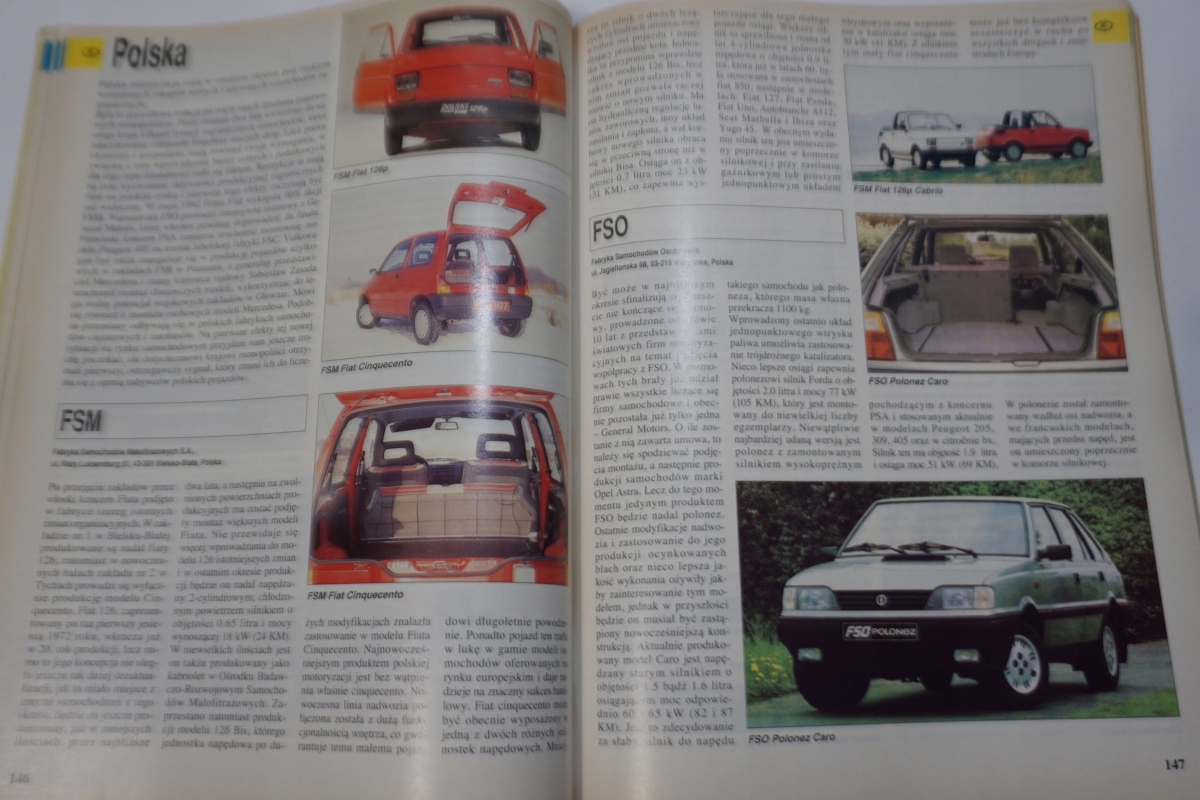 SAMOCHODY ŚWIATA 1993 KATALOG AUTA MODELE SAMOCHODÓW Częstotliwość wydanie specjalne