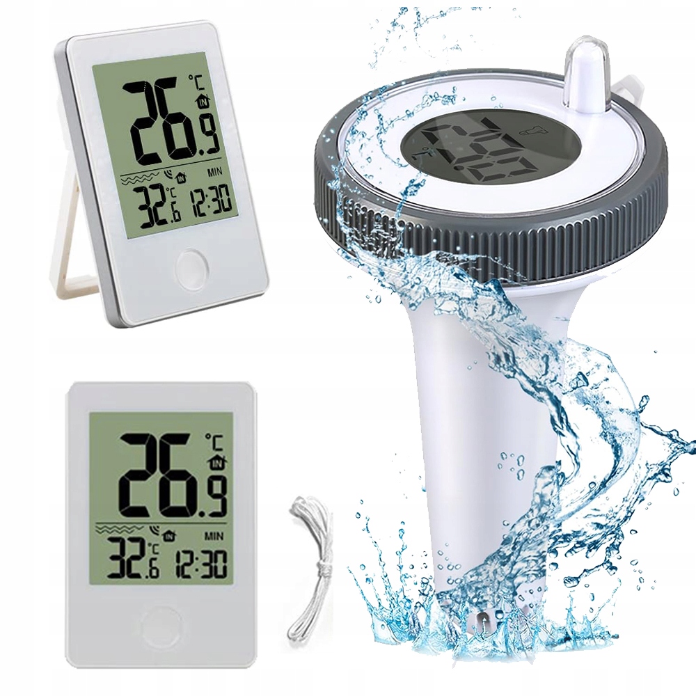 Bazénový Teploměr Plovoucí Meteostanice, Měřič Teploty Vody