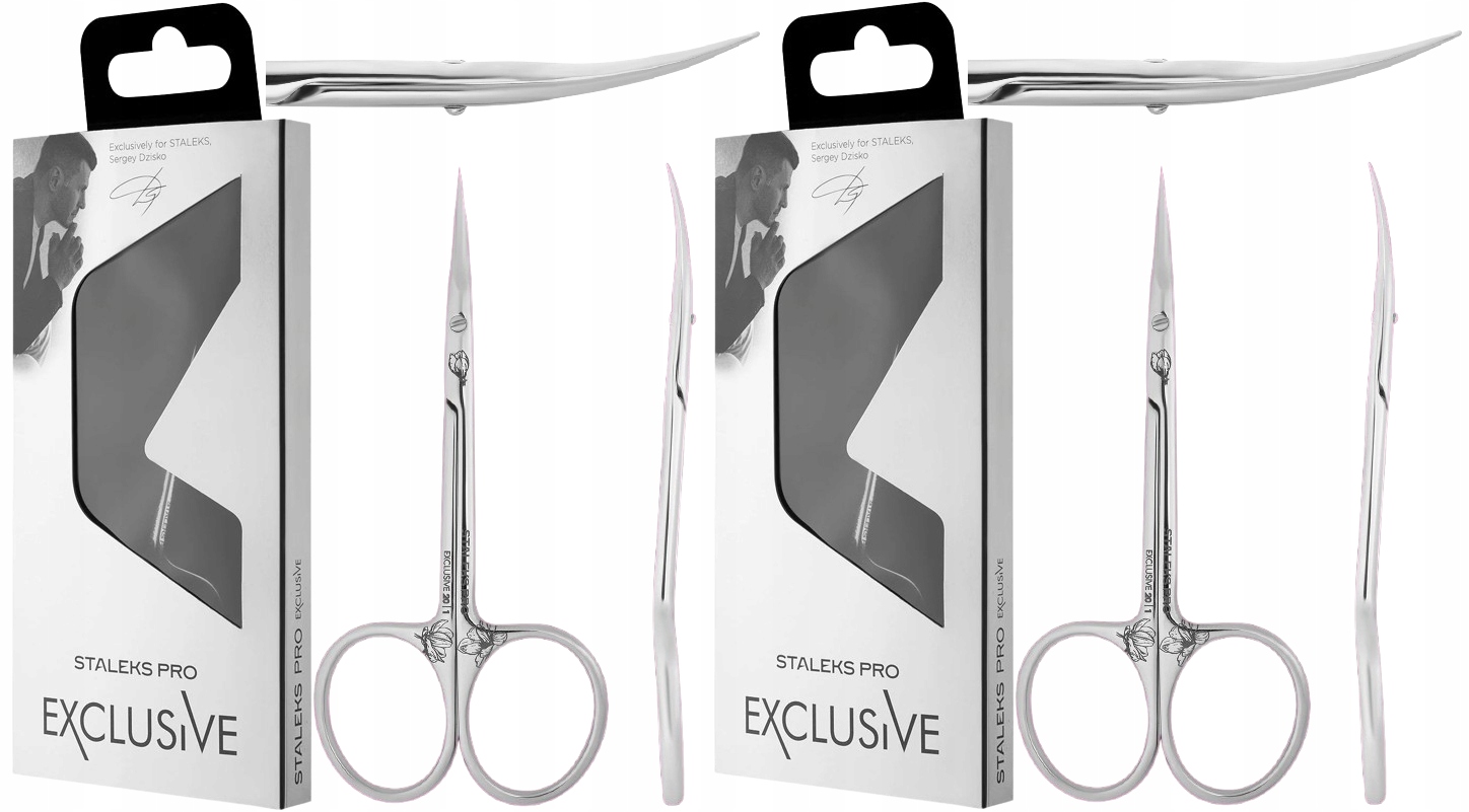 2 x Staleks Profesionální nůžky na kůži Exclusive 20 Type 1 Magnolie