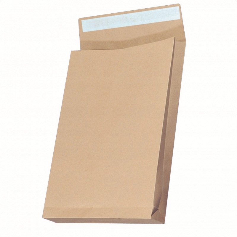 

Koperty z taśmą silikonową B4 250x353mm brązowe