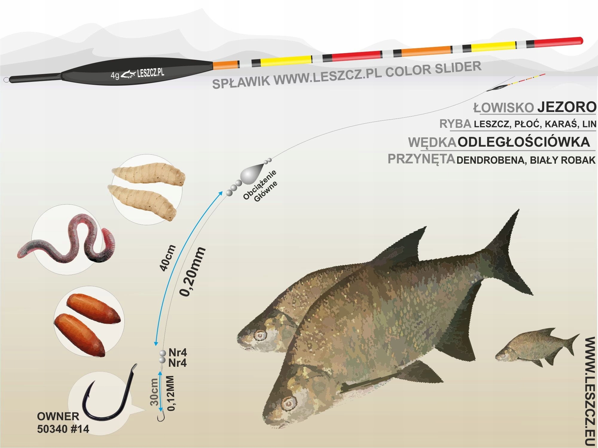 

Zestaw Ze Spławikiem Color Slider 4G